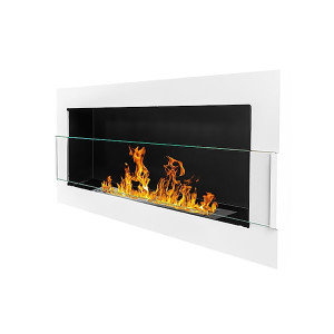 Biokominek Astralis 90x40 cm z certyfikatem TÜV Biały połysk HOMEBOOK