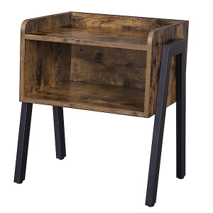 Stolik nocny Malek kontenerek brąz used look HOMEBOOK