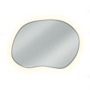 Lustro z podświetleniem Stain II Bright 70x50 cm srebrne/ neutralna barwa światła Wyprzedaż