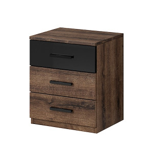 Szafka nocna Stamlai z trzema szufladami HOMEBOOK