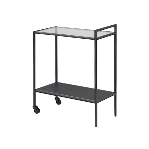 Stolik kawowy Seaford barek czarny - szkło HOMEBOOK