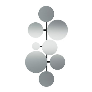 Lustro ścienne Molecua 110x60 cm czarne Wyprzedaż