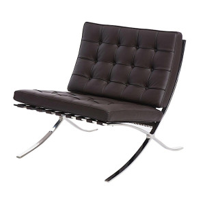 Fotel Barca skóra naturalna brązowa HOMEBOOK