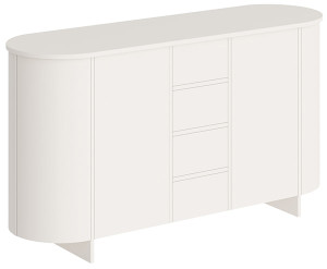 Komoda dwudrzwiowa Reflicy z czterema szufladami 163 cm kaszmir mat Wyprzedaż