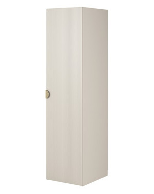 Szafa jednodrzwiowa Moonir z półkami 50 cm Szary beż