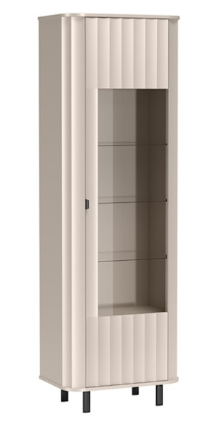 Witryna wysoka Novado jednodrzwiowa 65 cm kaszmir