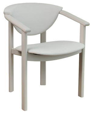 Krzesło drewniane do jadalni Flowiss kaszmir/kremowa plecionka Wyprzedaż