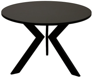 Stolik kawowy Loussly okrągły 67 cm czarny Wyprzedaż