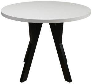 Stół rozkładany do jadalni Osenness 100-180x100 cm kaszmir z czarnymi nogami Wyprzedaż