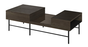 Stolik kawowy Piemonte 134x60 cm Jesion portland/czarny Wyprzedaż