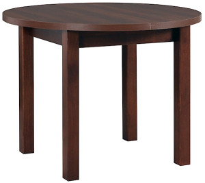 Stół drewniany do jadalni rozkładany Clinver 100-180x100 cm orzech Wyprzedaż