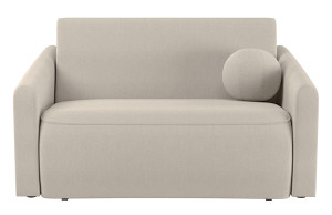 Kanapa rozkładana dwuosobowa Poppino z pojemnikiem kremowa szenil hydrofobowy Wyprzedaż