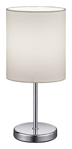 Lampa stołowa Jerry biało-srebrna Wyprzedaż