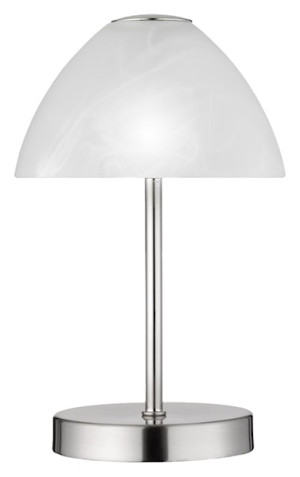 Lampa stołowa Queen LED biało-srebrna