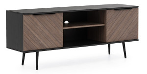 Szafka RTV Rinnili 150 cm Czarny grafit/Captains Deck Wyprzedaż