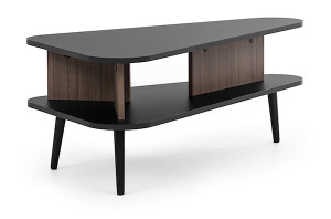 Stolik kawowy Rinnili Czarny grafit/Captains Deck