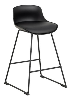 Hoker Schino podstawa 60 cm czarna ekoskóra Wyprzedaż
