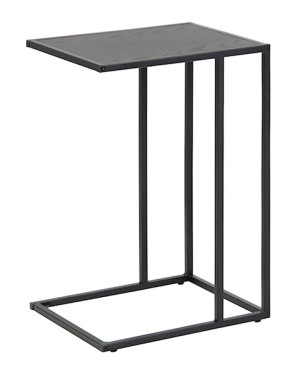 Stolik boczny Seaford metalowy 43x35 cm czarny Wyprzedaż