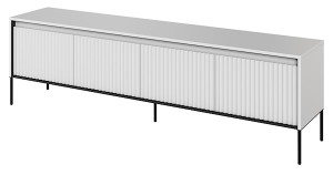 Szafka RTV Trend 193 cm z LED Biała