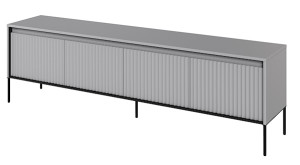 Szafka RTV Trend 193 cm z LED Szara