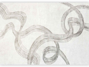 Fototapeta Abstrakcja - wstęgi szarości 250x175 cm Wyprzedaż