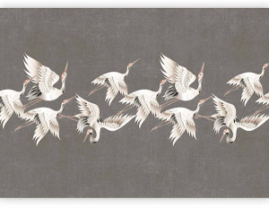 Fototapeta Ornament z żurawiami 400x280 cm Wyprzedaż