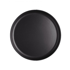 Talerz Nordic Kitchen z kamionki czarny 17x17 cm