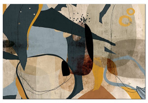 Obraz Abstrakcyjny konglomerat jednoczęściowy 120x80 cm szeroki Wyprzedaż