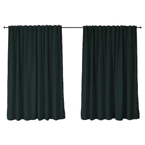 Zasłona do salonu Hydropiper 140x270 cm ciemnoszara HOMEBOOK