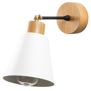 Kinkiet ścienny Jaspara średnica 14 cm biały HOMEBOOK