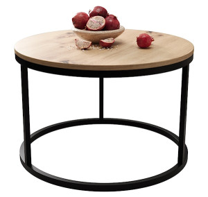 Stolik kawowy Sabello okrągły 60 cm dąb artisan Wyprzedaż