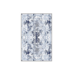 Dywan nowoczesny Metalibelly 120x180 cm niebiesko-biały Wyprzedaż