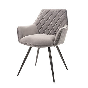 Krzesło tapicerowane Linesi szary HOMEBOOK