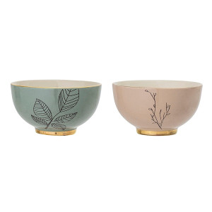 Zestaw dwóch misek Juhana z kamionki średnica 13,5 cm HOMEBOOK