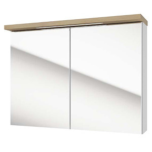 Szafka wisząca Saeli 80x60x20 cm z lustrem HOMEBOOK