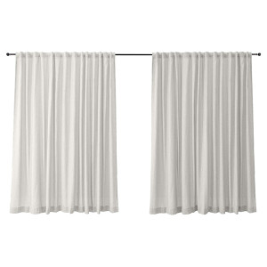 Zasłona do salonu Juniperus 140x250 cm biała HOMEBOOK