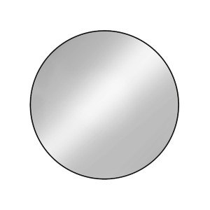 Lustro ścienne Tiny Border Round średnica 70 cm czarne Wyprzedaż