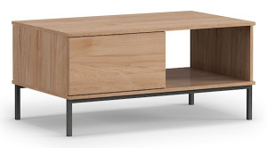 Ława Perila z dwiema szufladami hikora HOMEBOOK