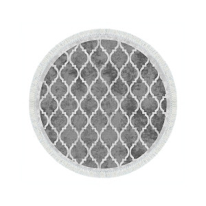 Dywan okrągły Brevered szary 180/180 Wyprzedaż