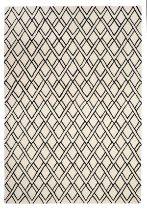 Dywan wełniany Brooklyn 160x230 cm kremowo-czarny Wyprzedaż