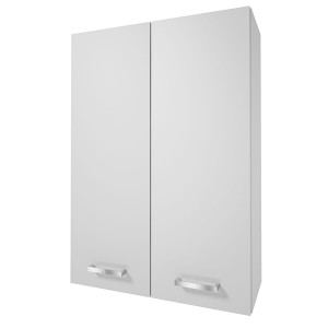 Szafka łazienkowa Loope wisząca podwójna biała HOMEBOOK