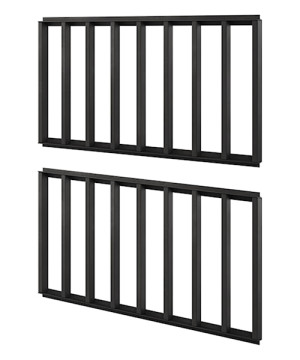 Panel TV Teen Flex z oświetleniem pomarańczowym 57 cm Czarny HOMEBOOK