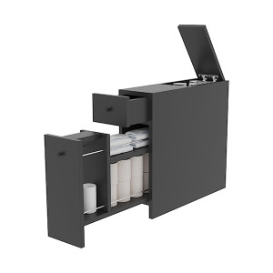 Szafka łazienkowa Caleen z szufladami antracytowa HOMEBOOK