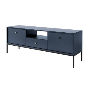 Szafka RTV Monne 153 cm granatowa vintage HOMEBOOK