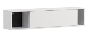 Szafka wisząca Perila 135 cm zamykana biała HOMEBOOK