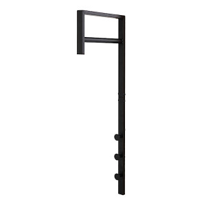 Wieszak ścienny minimalistyczny Scallity czarny metal Wyprzedaż
