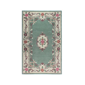 Dywan wełniany Aubusson zielony Prostokątny/120x180 HOMEBOOK
