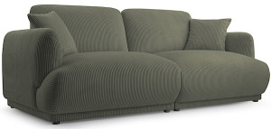 Sofa trzyosobowa Chacco oliwkowa sztruks