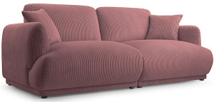 Sofa trzyosobowa Chacco różowa sztruks