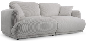 Sofa trzyosobowa Chacco jasnoszara sztruks